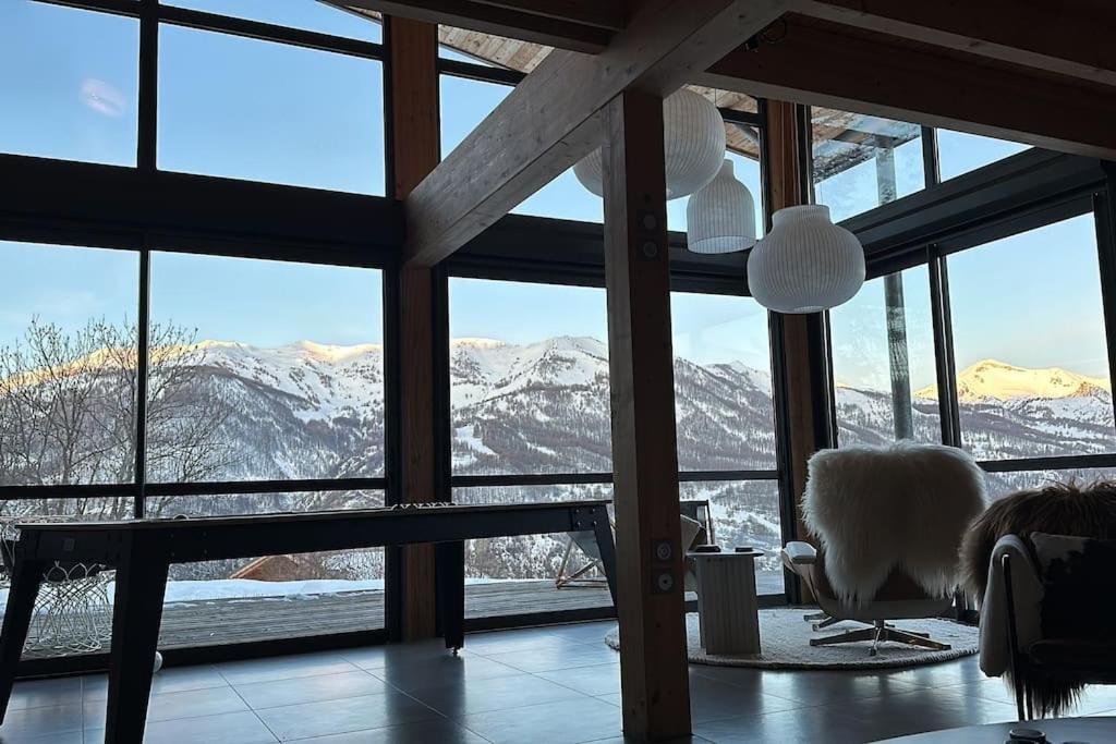 Chalet D'Architecte Avec Vue Panoramique Allos Dış mekan fotoğraf