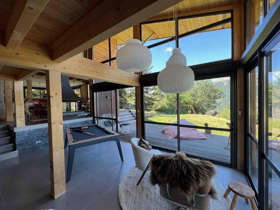 Chalet D'Architecte Avec Vue Panoramique Allos Dış mekan fotoğraf