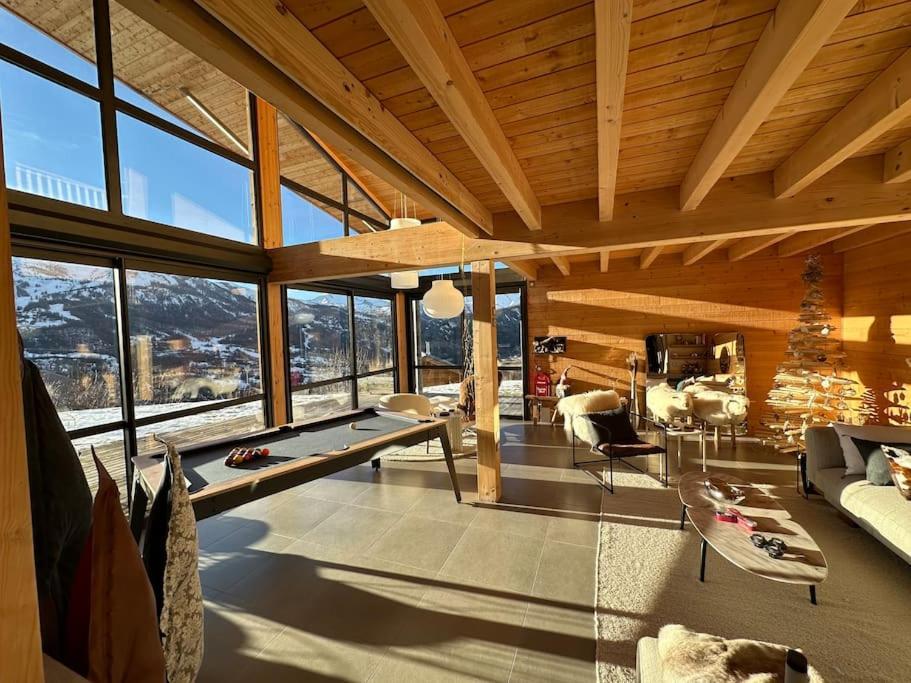 Chalet D'Architecte Avec Vue Panoramique Allos Dış mekan fotoğraf