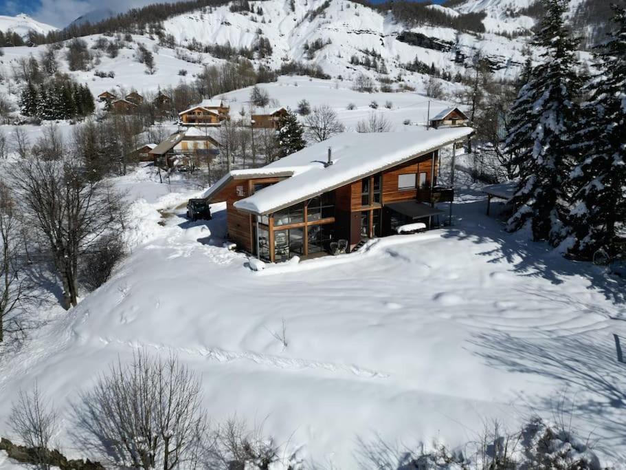 Chalet D'Architecte Avec Vue Panoramique Allos Dış mekan fotoğraf