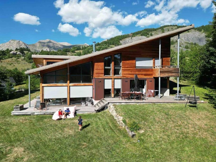 Chalet D'Architecte Avec Vue Panoramique Allos Dış mekan fotoğraf